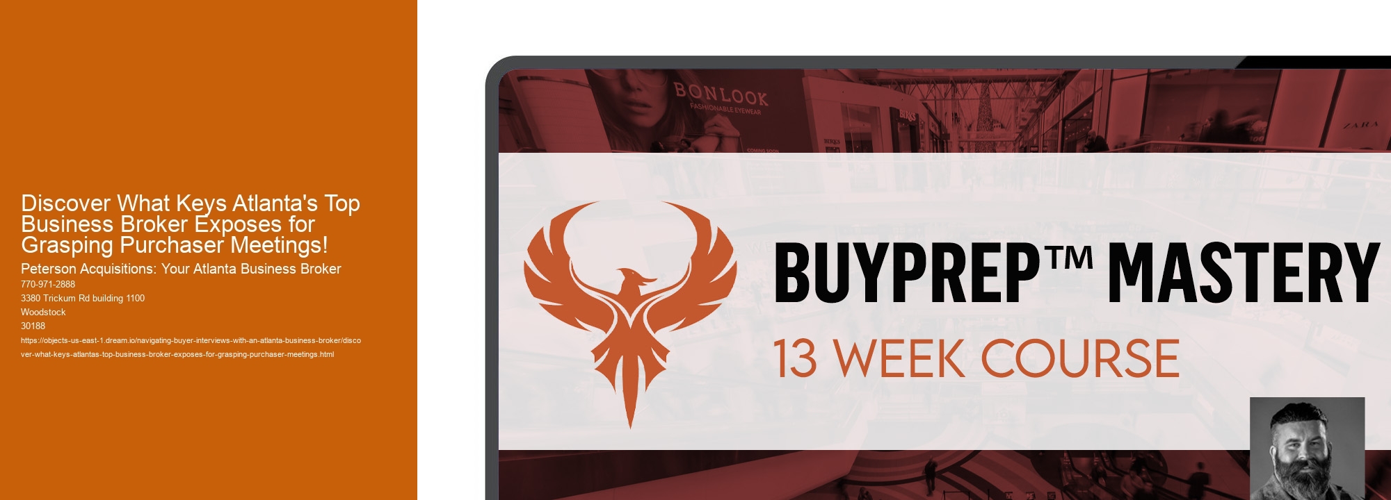 Discover What Keys Atlanta's Top Business Broker Exposes for Grasping Purchaser Meetings!