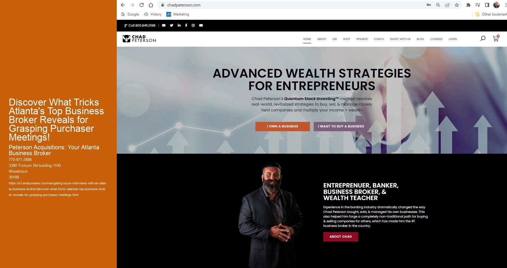 Discover What Tricks Atlanta's Top Business Broker Reveals for Grasping Purchaser Meetings!