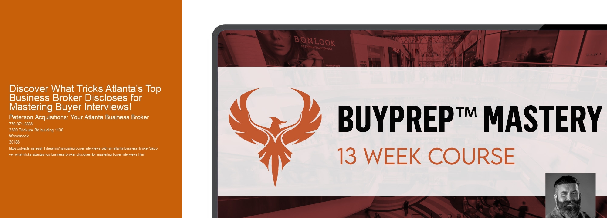 Discover What Tricks Atlanta's Top Business Broker Discloses for Mastering Buyer Interviews!